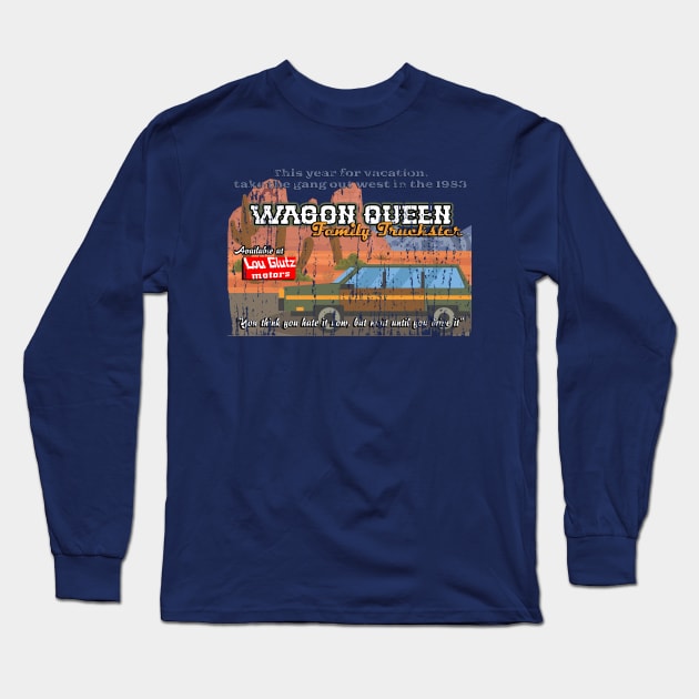 The Wagon Queen Family Truckster distressed Long Sleeve T-Shirt by hauntedjack